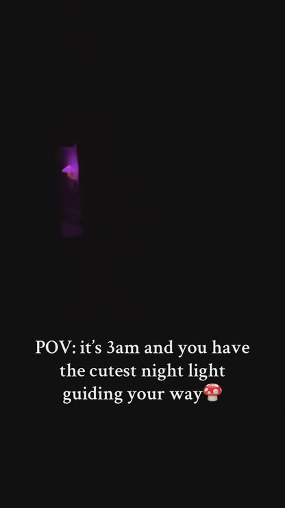 Mushroom Night Light with Sensor