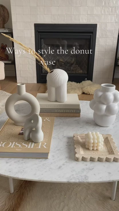 Ceramic Donut Vase