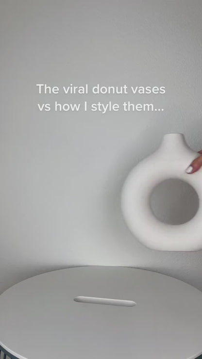 Ceramic Donut Vase
