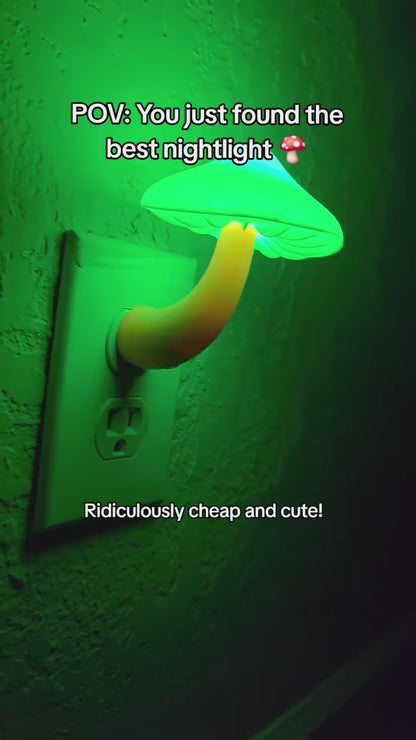 Mushroom Night Light with Sensor