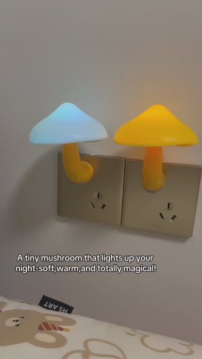 Mushroom Night Light with Sensor